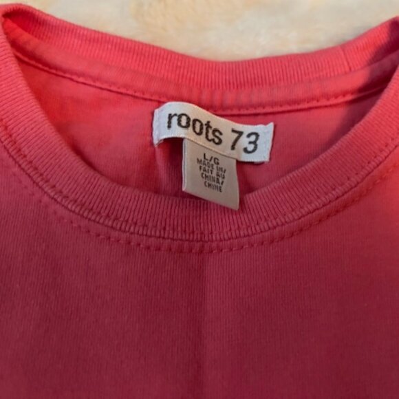 2/$25 Roots 73 Short--Sleeve Cotton Crew Neck T-Shirt Girls Size L - Picture 5 of 11